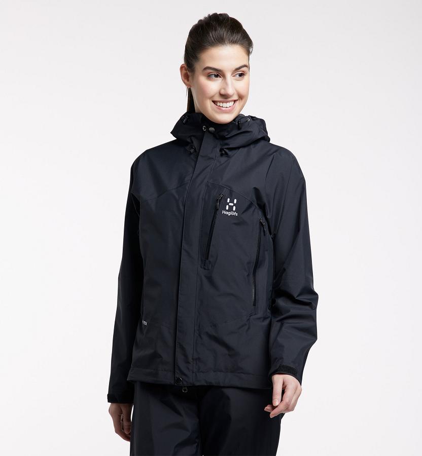 Haglöfs Womens Astral GTX Jacket Black New Zealand 80392RJHK